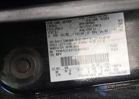 2005 Ford Expedition Nbx/Xlt from USA, damaged, VIN 1FMPU16515LA05821